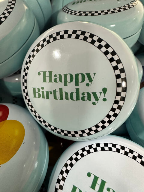 Happy Birthday Tin - Lata para Lollypops de Feliz Cumpleaños