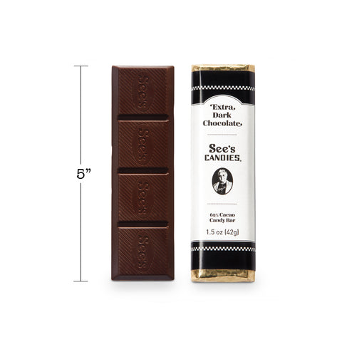 Extra Dark Chocolate Candy Bar - Barra de Chocolate Extra Obscuro