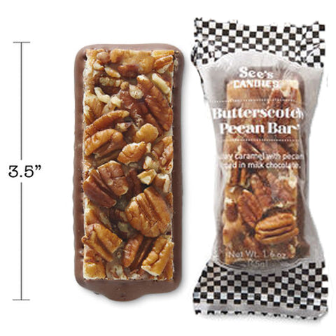 Milk Butterscotch Pecan Bar - Barra de Nuez Pecana