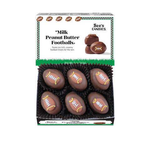 Milk Peanut Butter Footballs