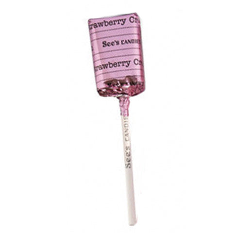 Strawberry Cream Lollypop / Paleta de Fresa