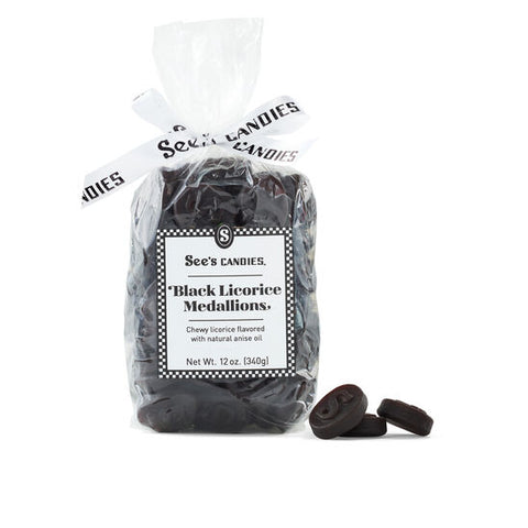 Black Licorice Medallions® / Gomitas de Licorice Negro