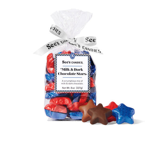 Milk & Dark Chocolate Stars / Estrellas de chocolate con leche y obscuro
